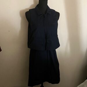 Theory Navy Sleeveless Dress